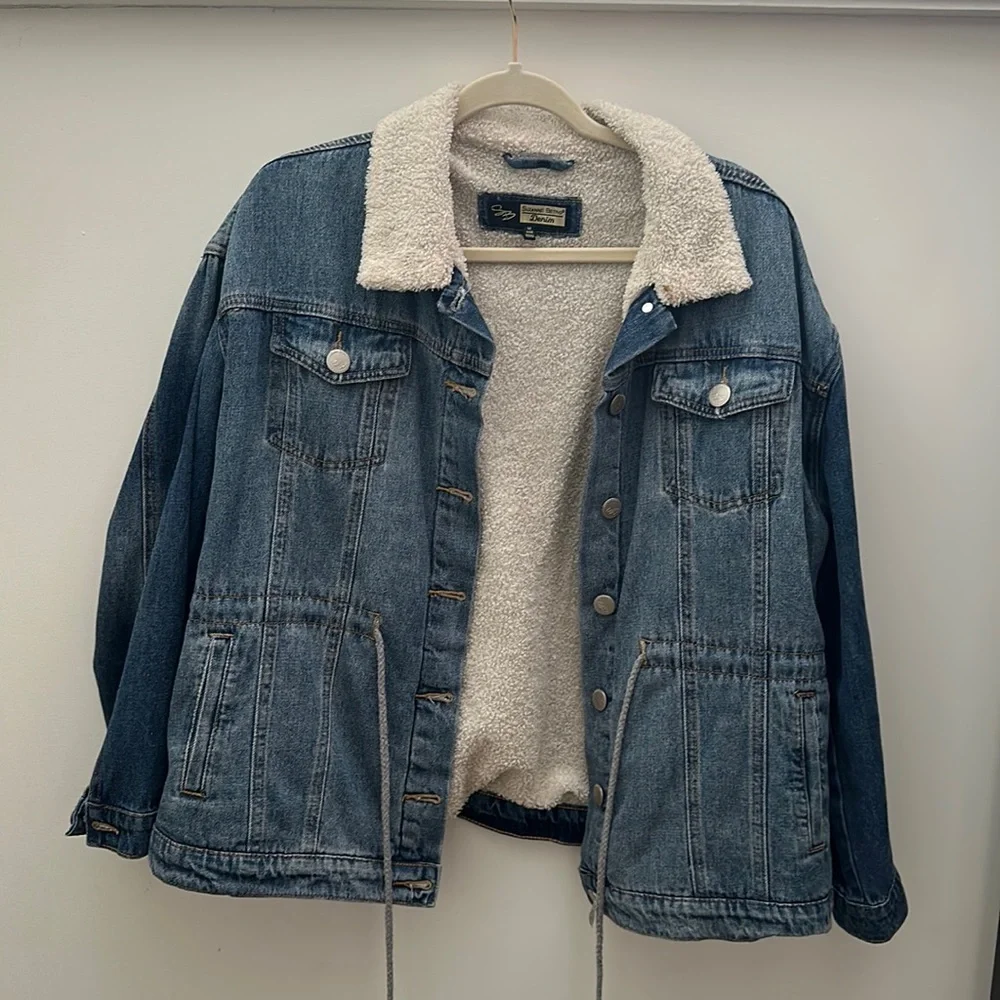 Suzanne Betro Fleece-lined Denim Coat - Picture 1 of 5